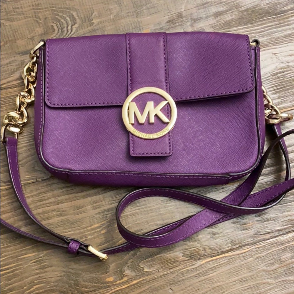 Purple Michael Kors crossbody